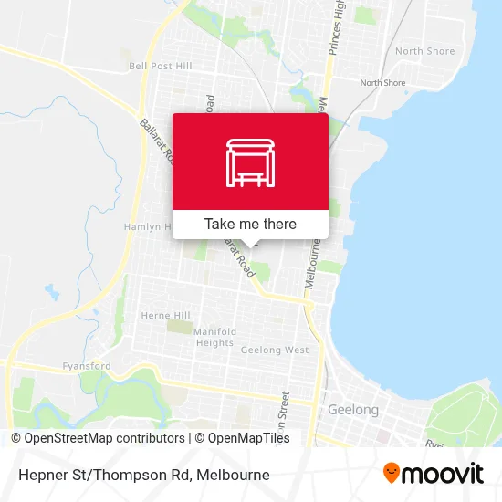 Mapa Hepner St/Thompson Rd