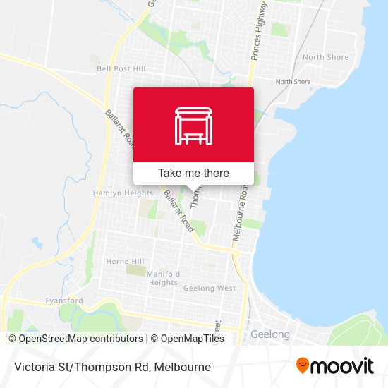 Victoria St/Thompson Rd map