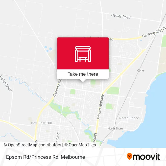 Mapa Epsom Rd/Princess Rd