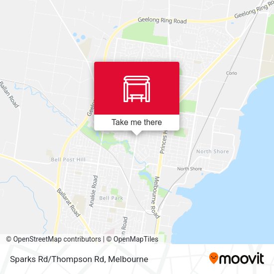 Sparks Rd/Thompson Rd map