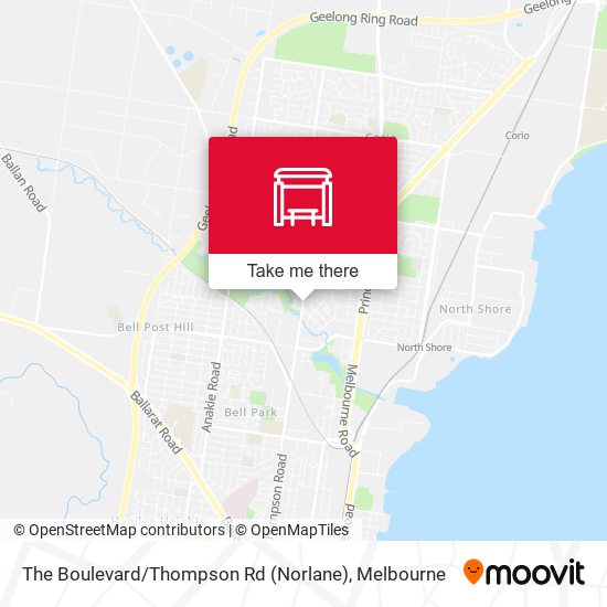 Mapa The Boulevard / Thompson Rd (Norlane)