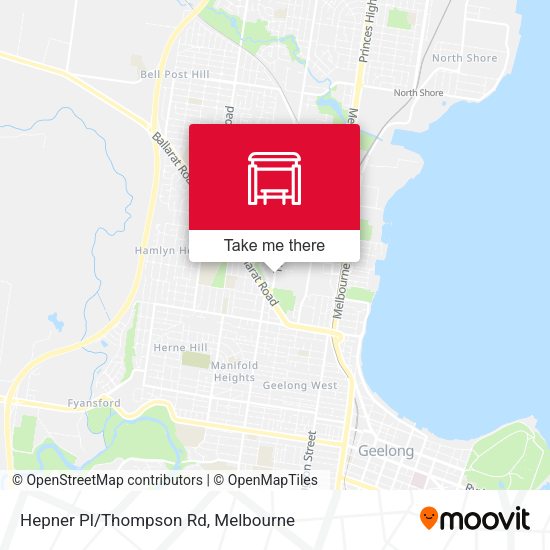 Hepner Pl/Thompson Rd map