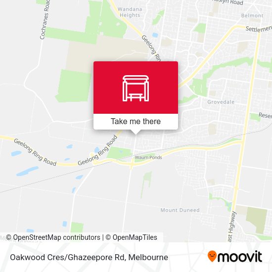 Oakwood Cres/Ghazeepore Rd map