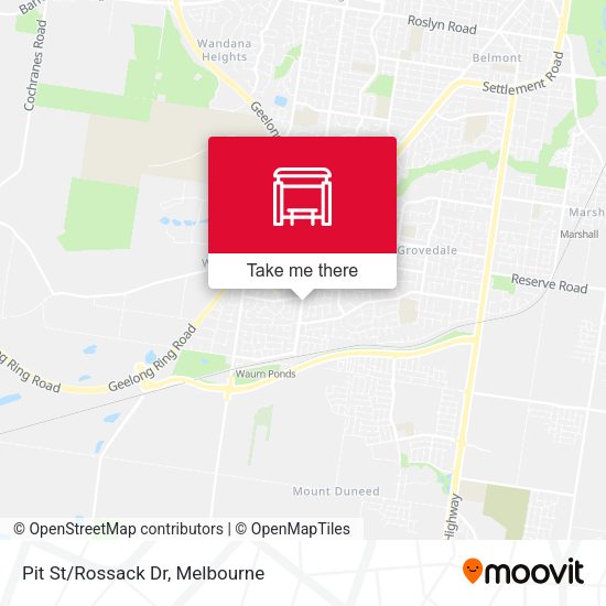 Pit St/Rossack Dr map
