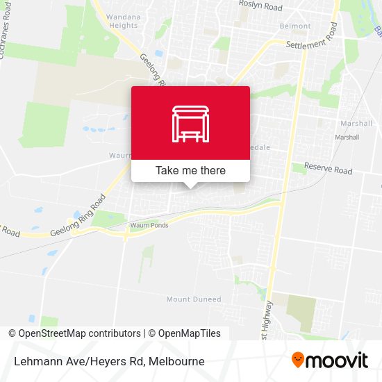 Lehmann Ave/Heyers Rd map