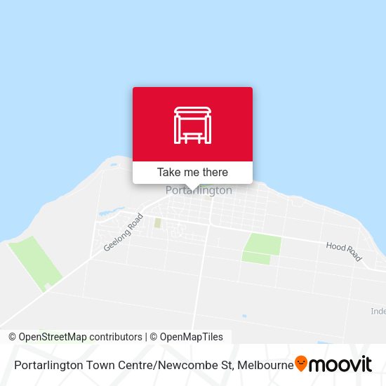 Portarlington Town Centre / Newcombe St map