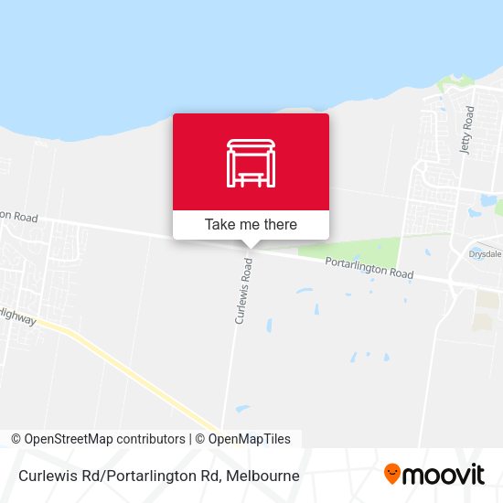 Curlewis Rd/Portarlington Rd map
