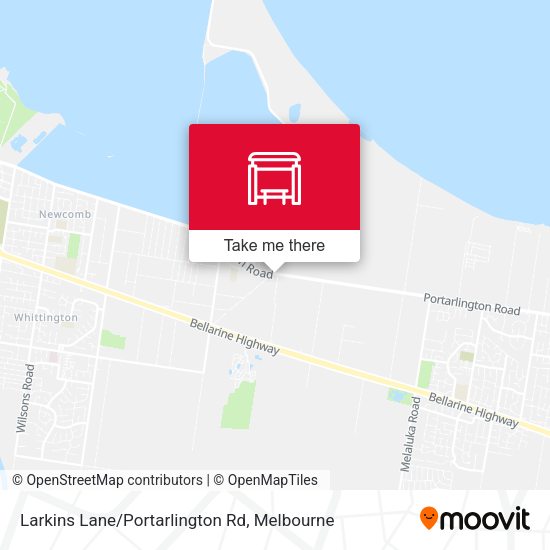 Larkins Lane/Portarlington Rd map