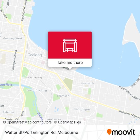 Walter St/Portarlington Rd map