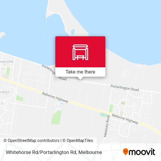 Whitehorse Rd/Portarlington Rd map