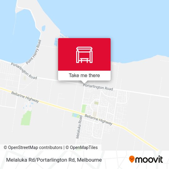 Melaluka Rd/Portarlington Rd map