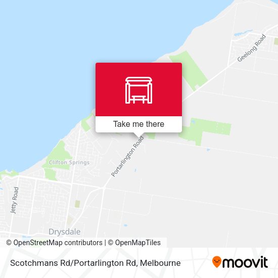 Scotchmans Rd/Portarlington Rd map