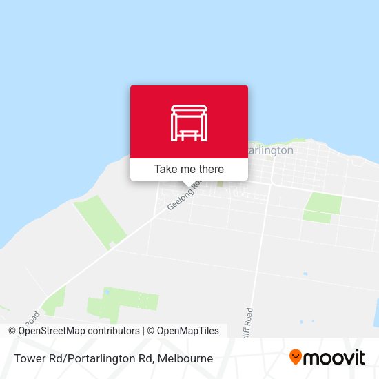 Tower Rd/Portarlington Rd map