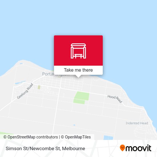 Simson St/Newcombe St map