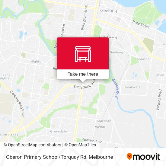 Oberon Primary School / Torquay Rd map