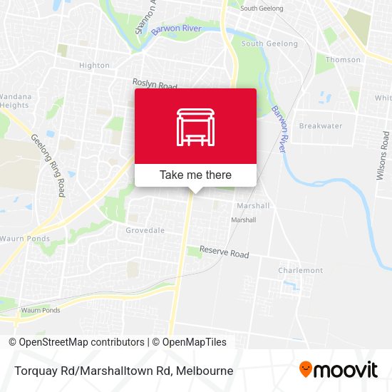 Torquay Rd/Marshalltown Rd map