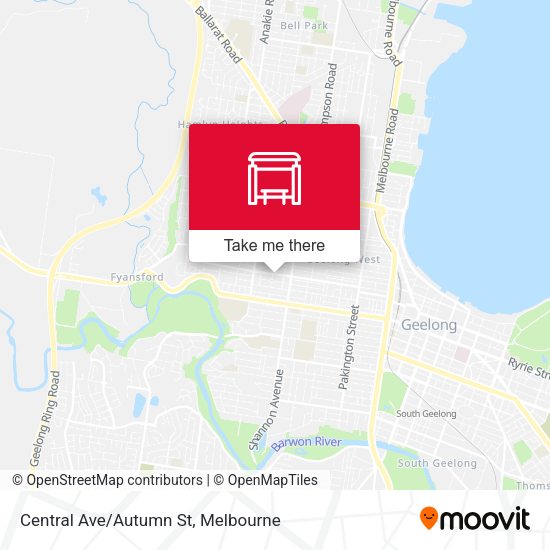 Central Ave/Autumn St map