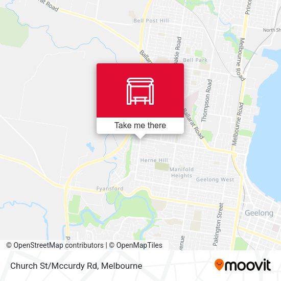 Church St/Mccurdy Rd map