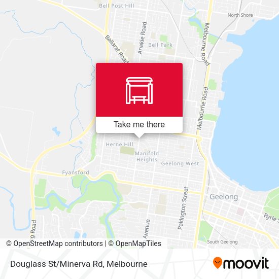 Douglass St/Minerva Rd map