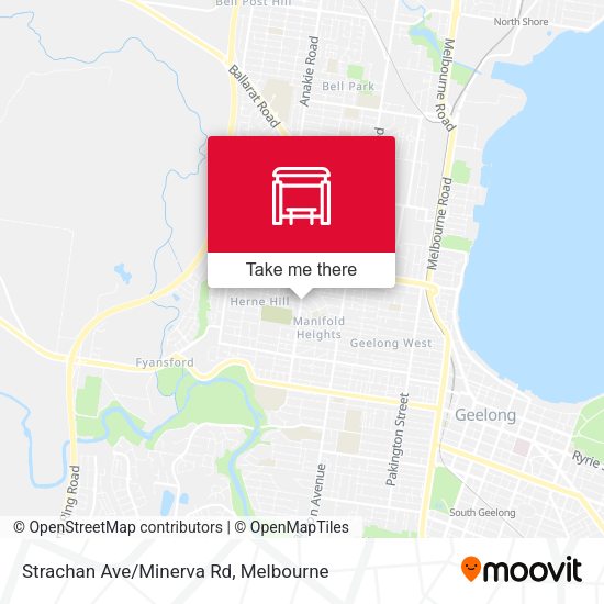 Strachan Ave/Minerva Rd map