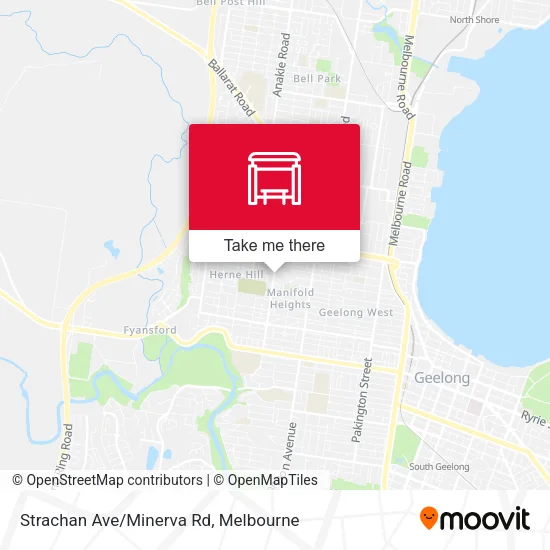Strachan Ave/Minerva Rd map
