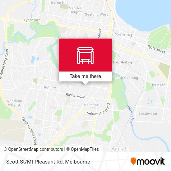 Scott St/Mt Pleasant Rd map