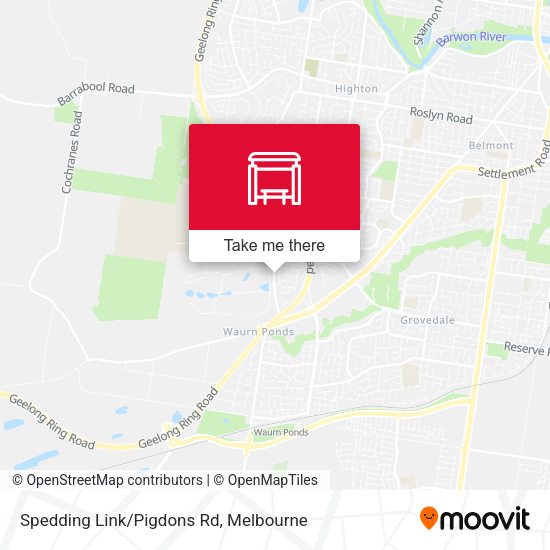 Spedding Link/Pigdons Rd map