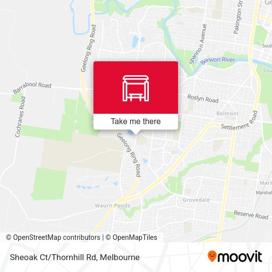 Sheoak Ct/Thornhill Rd map
