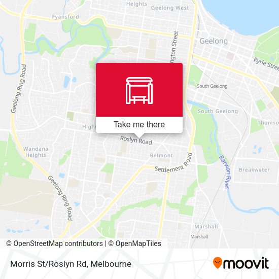 Morris St/Roslyn Rd map