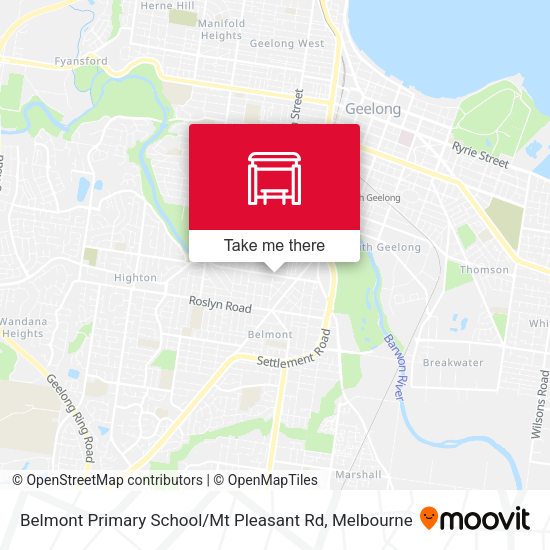 Belmont Primary School / Mt Pleasant Rd map