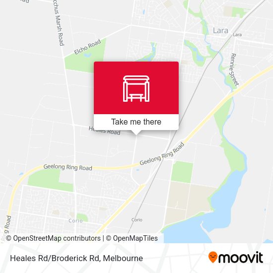 Heales Rd/Broderick Rd map
