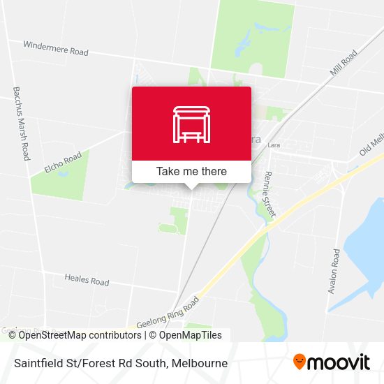 Saintfield St/Forest Rd South map