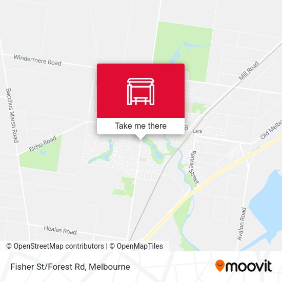 Fisher St/Forest Rd map