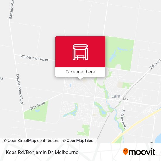 Kees Rd/Benjamin Dr map