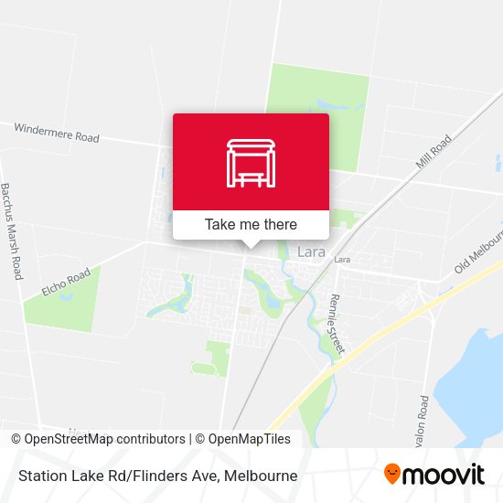 Station Lake Rd/Flinders Ave map