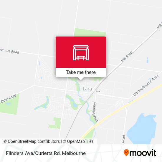 Flinders Ave/Curletts Rd map