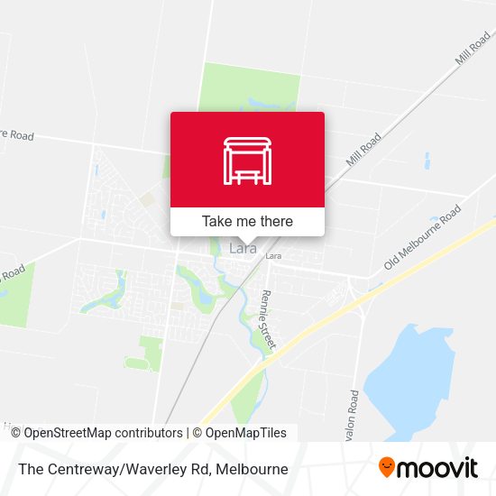 The Centreway/Waverley Rd map
