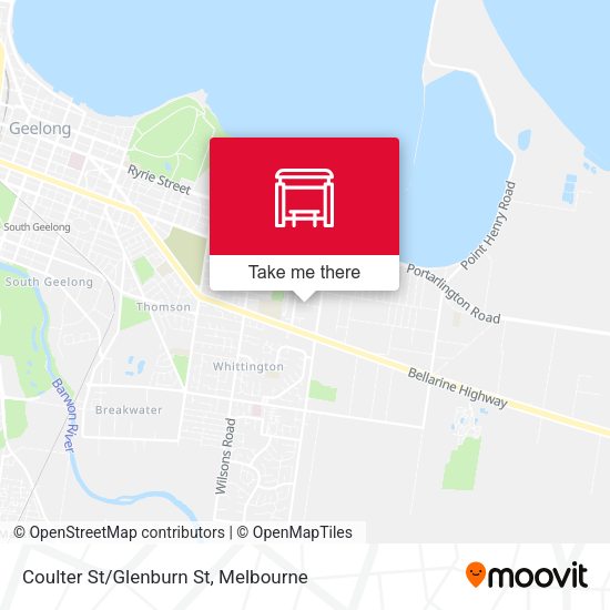 Coulter St/Glenburn St map