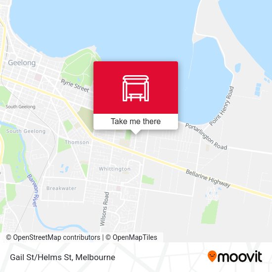 Gail St/Helms St map