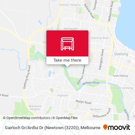 Gairloch Gr / Ardlui Dr (Newtown (3220)) map