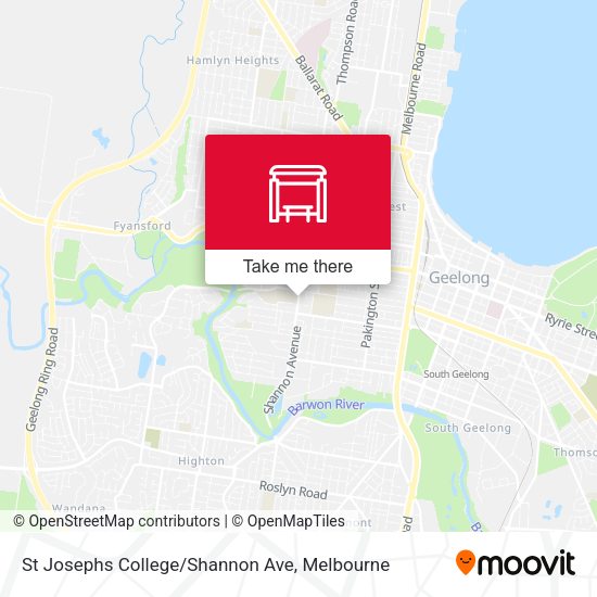 St Josephs College/Shannon Ave map