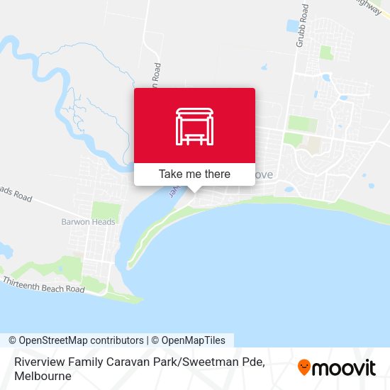 Riverview Family Caravan Park / Sweetman Pde map