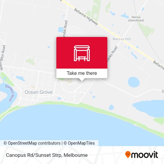 Canopus Rd/Sunset Strp map