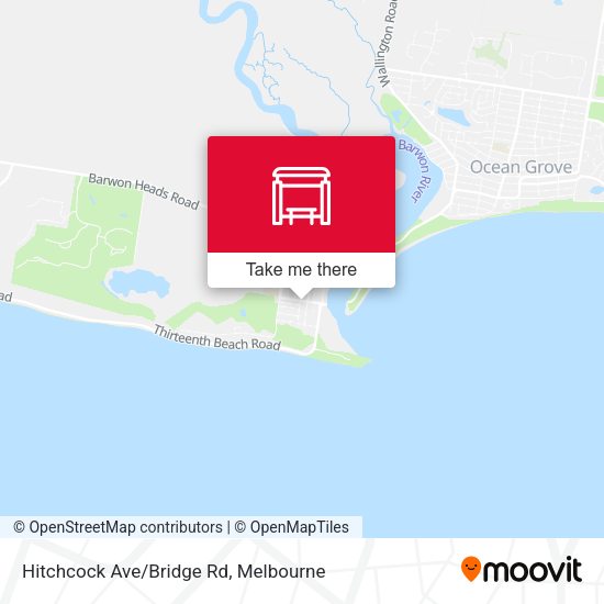 Hitchcock Ave/Bridge Rd map