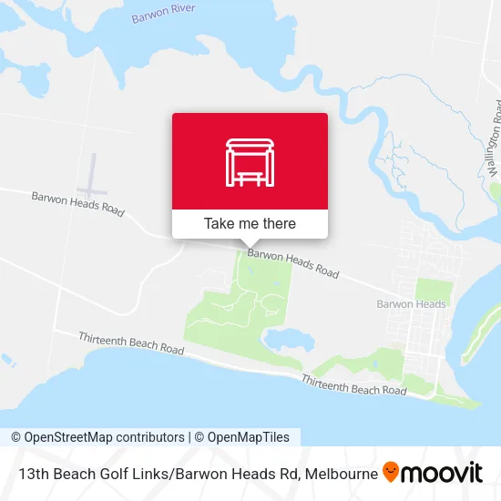 13th Beach Golf Links / Barwon Heads Rd map