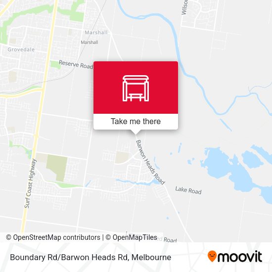 Boundary Rd/Barwon Heads Rd map