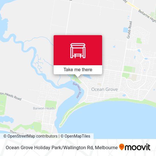 Ocean Grove Holiday Park / Wallington Rd map