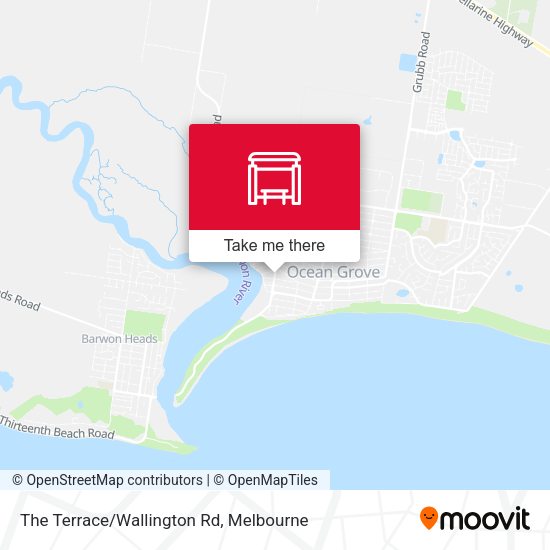 The Terrace/Wallington Rd map