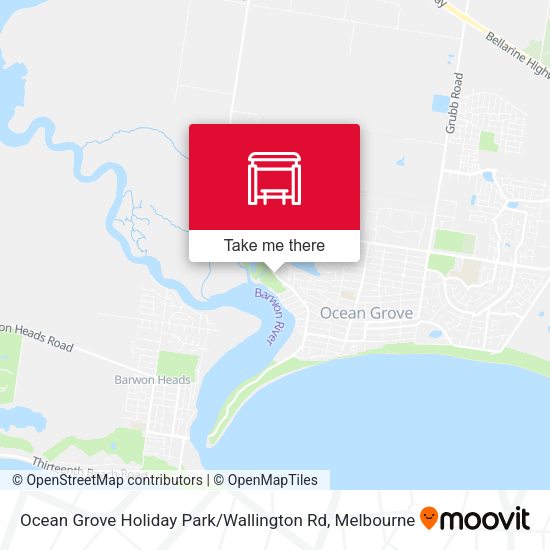 Ocean Grove Holiday Park / Wallington Rd map