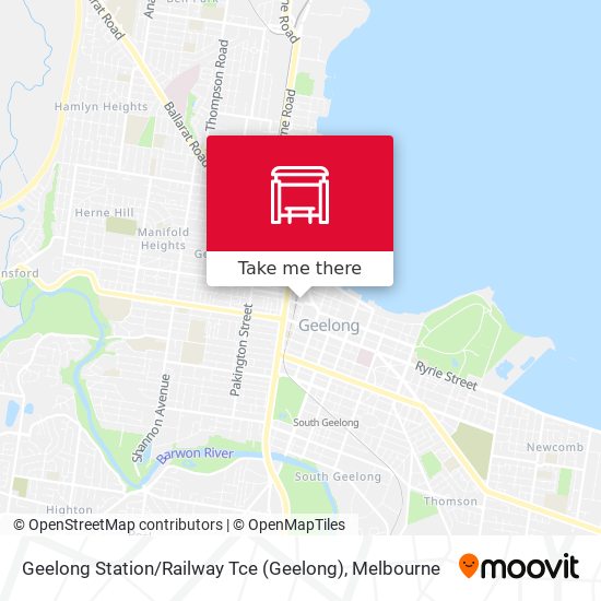 Mapa Geelong Station / Railway Tce
